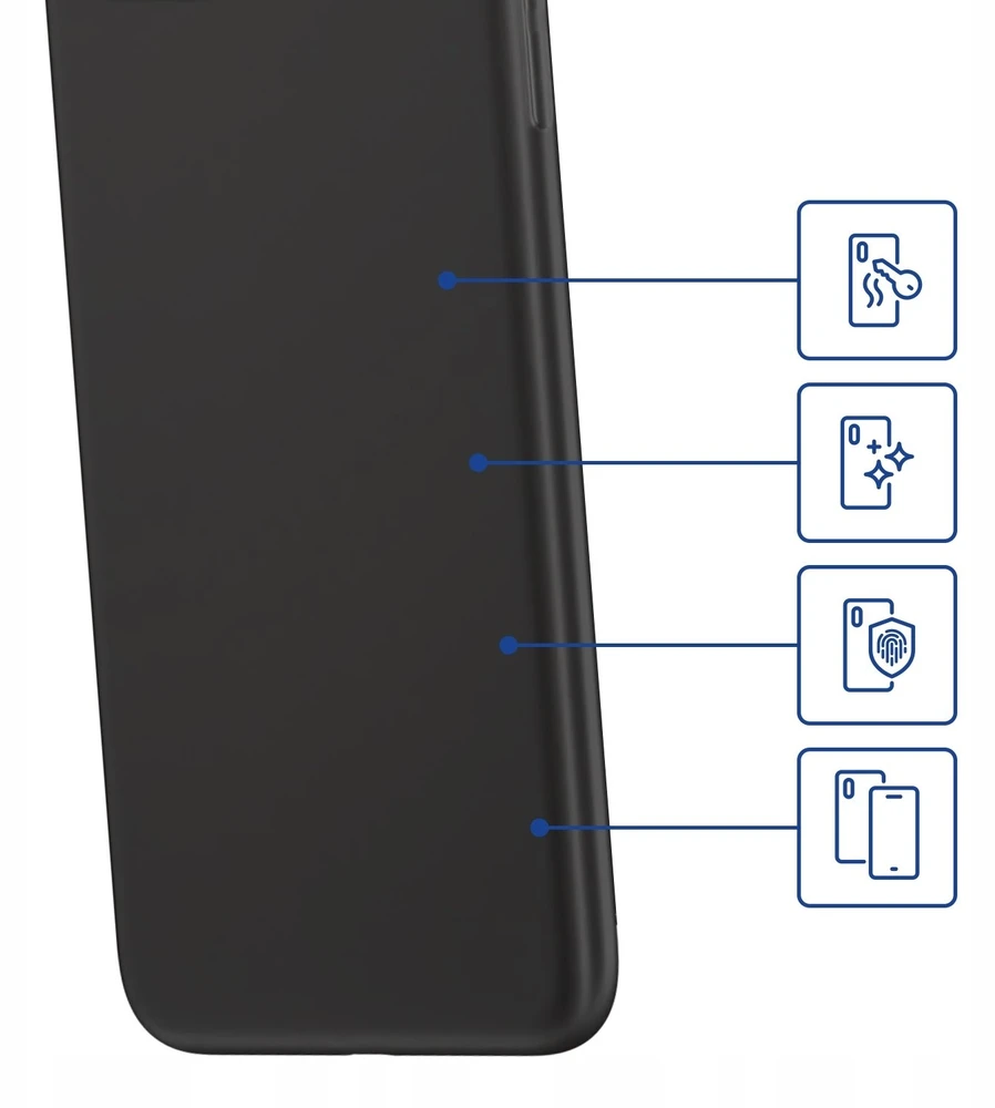 3Mk apsauginis matinis dėklas „Google Pixel 11“ / „Pixel 11 Pro“ - Juodas