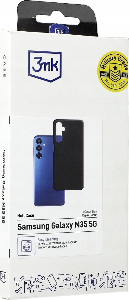 3MK Matt Dėklas Samsung Galaxy M35 5G M356 juodos spalvos