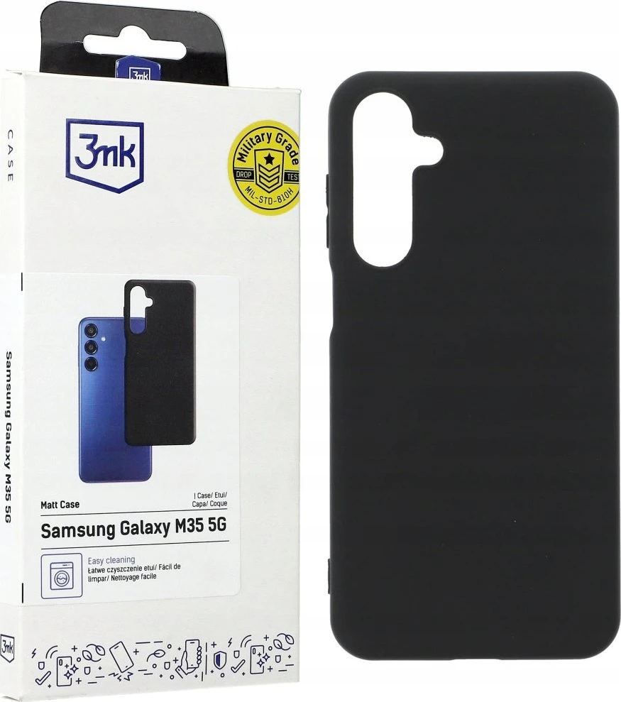 3MK Matt Dėklas Samsung Galaxy M35 5G M356 juodos spalvos