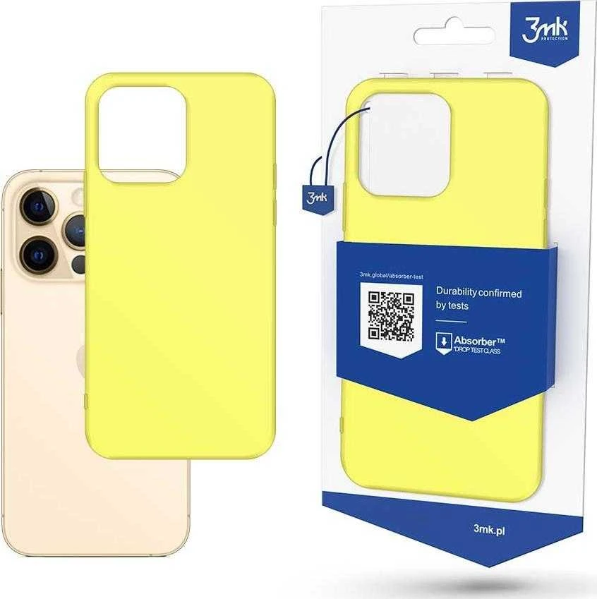 3Mk apsauginis matinis dėklas „iPhone 13 Pro“ – „Geltona“