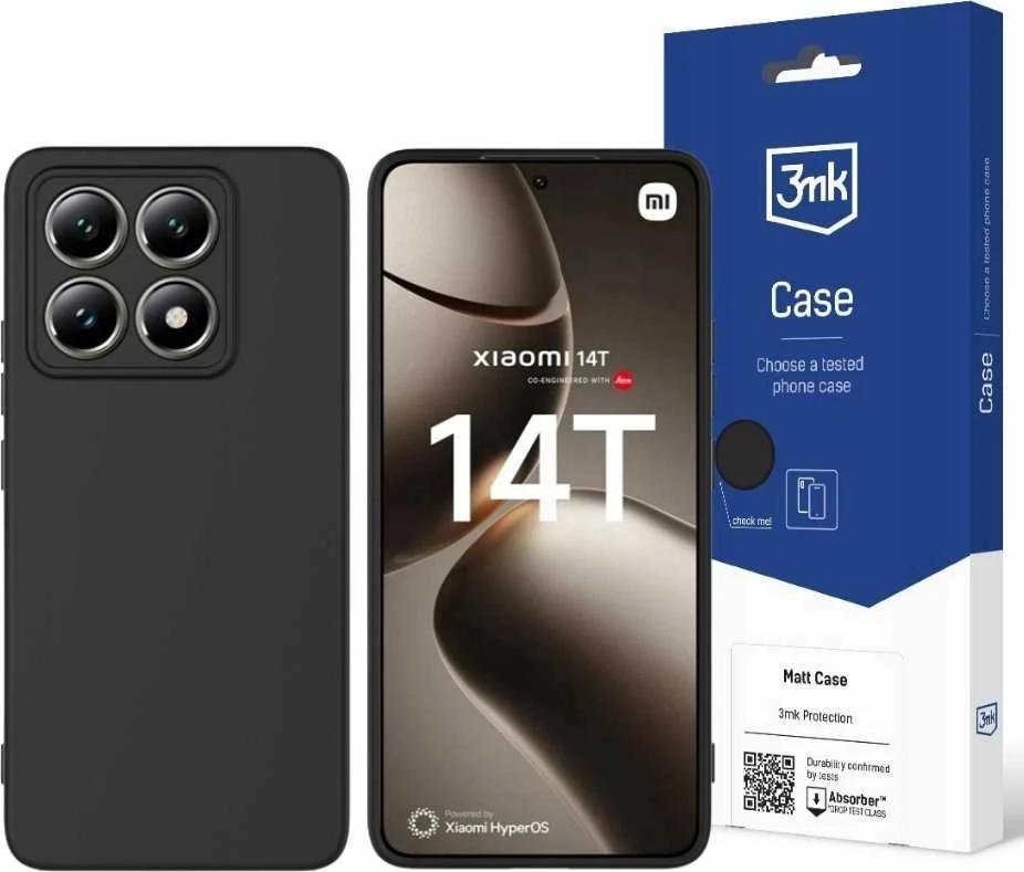 Dėklas 3mk Matt Case Xiaomi 14T juodas