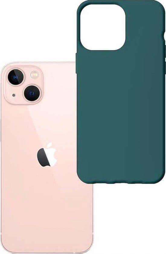 Dėklas 3mk Matt Case Apple iPhone 14 tamsiai žalias