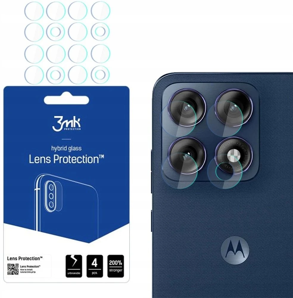 3Mk apsauga 3mk objektyvo apsauga hibridiniam stiklui, skirtam „Motorola Edge 70 Pro“ kameros objektyvui