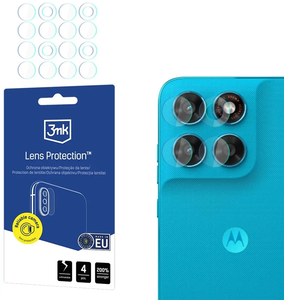 3Mk Protection 3mk Lens Protection™ hibridinio fotoaparato objektyvo stiklas, skirtas Motorola Moto G87