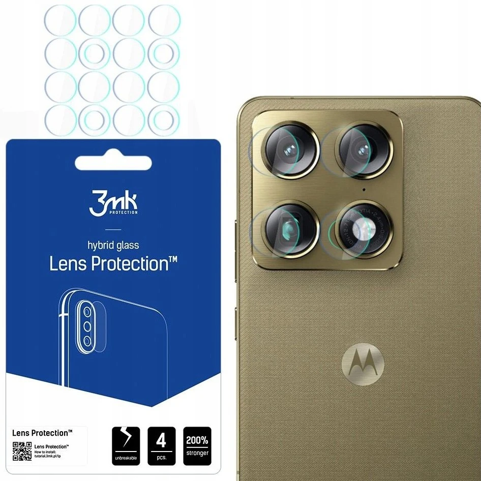 3Mk apsauginis hibridinis stiklas 3mk kameros objektyvui, skirtas „Motorola Signature“ objektyvui