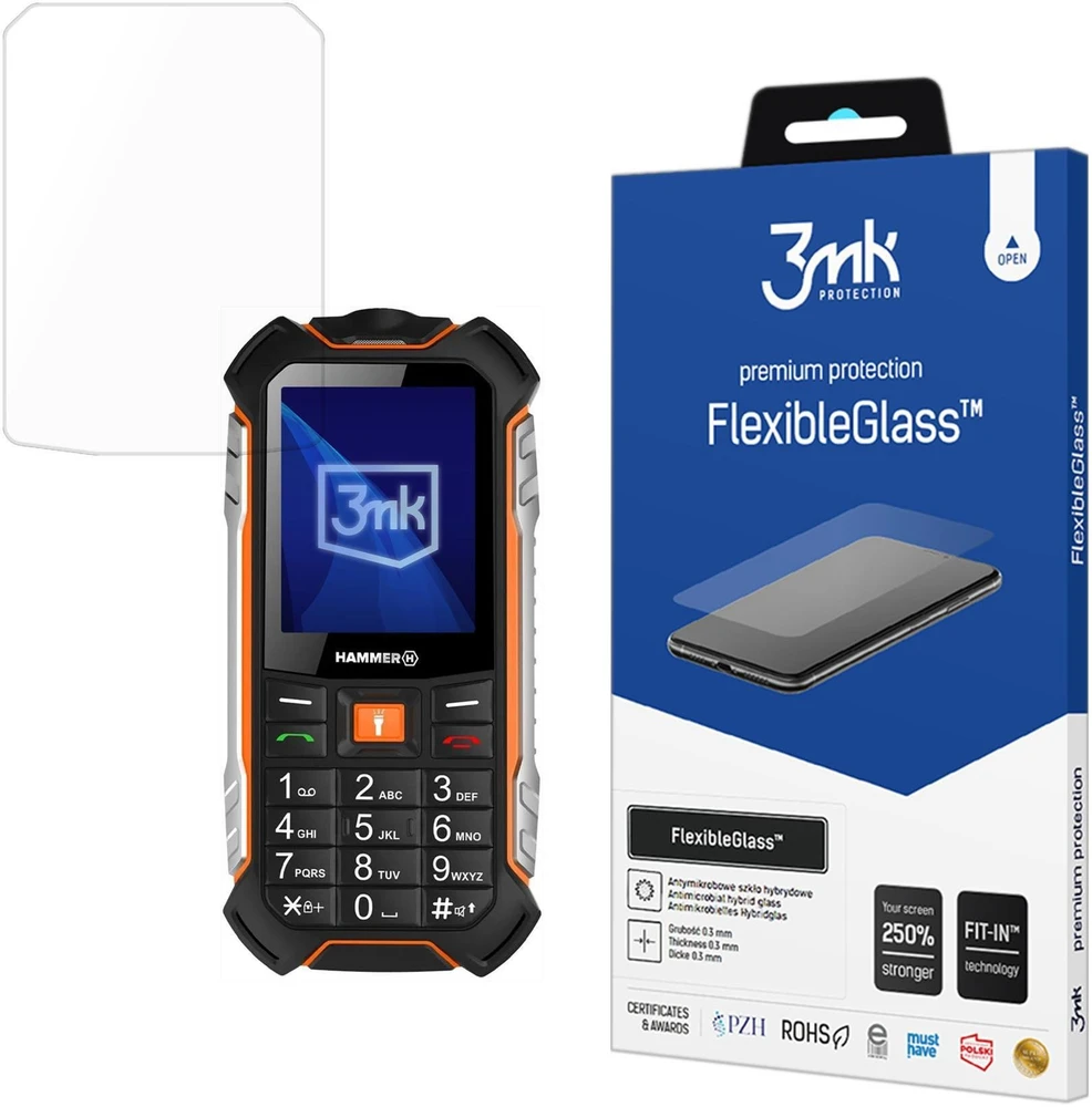 3Mk apsauga „MyPhone Hammer Boost“ – 3mk FlexibleGlass