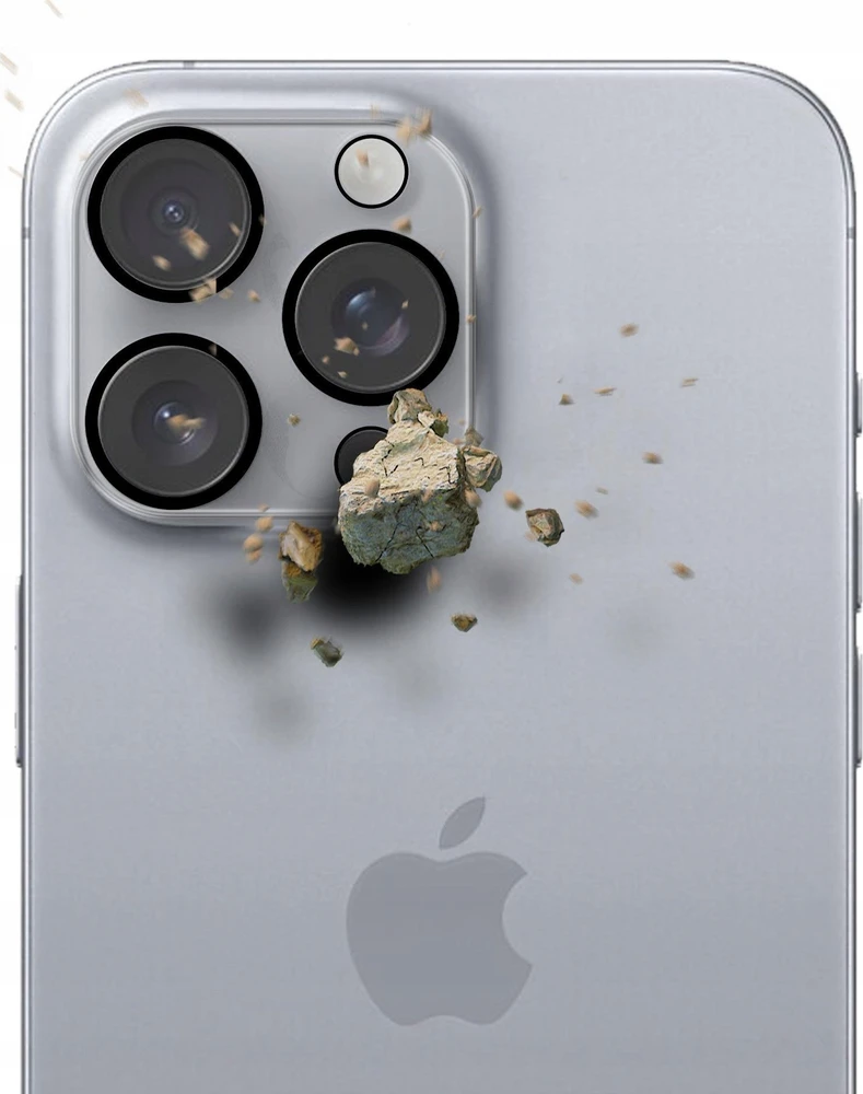 Apsauginis stikliukas kamerai 3mk Lens Pro Apple iPhone 16 Pro/16 Pro Max juodas