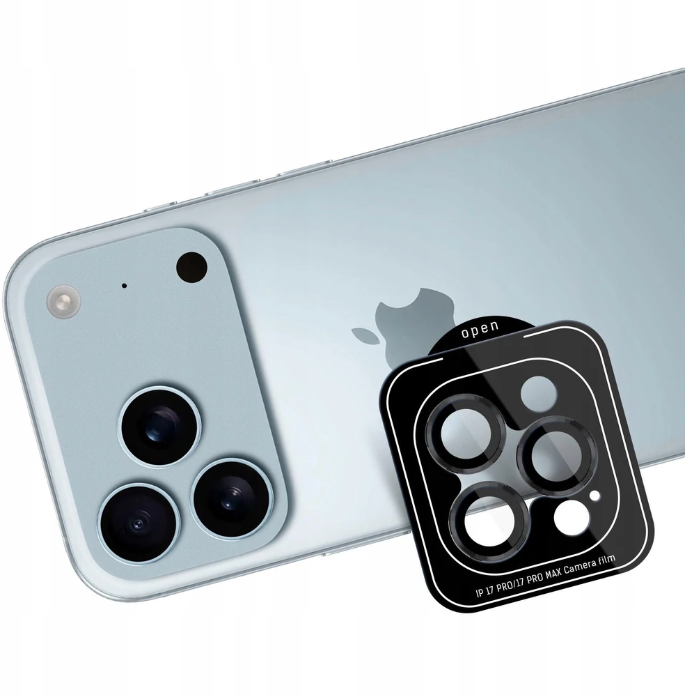 Apsauginis stikliukas kamerai 3mk Lens Pro Apple iPhone 17 Pro/17 Pro Max juodas