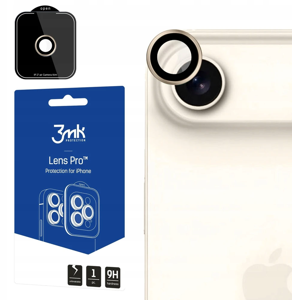 3Mk Protection 3mk Lens Protection Pro grūdintas stiklas, skirtas iPhone Air – auksinis