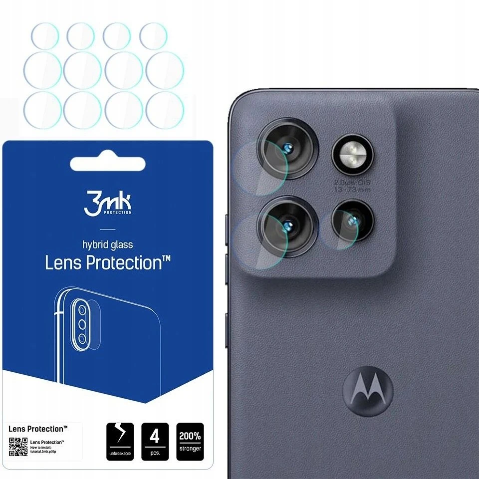 Objektyvas 3Mk Protection 3mk Lens Protection™ hibridinio fotoaparato objektyvo stiklas, skirtas Motorola Edge 60 Neo 5G