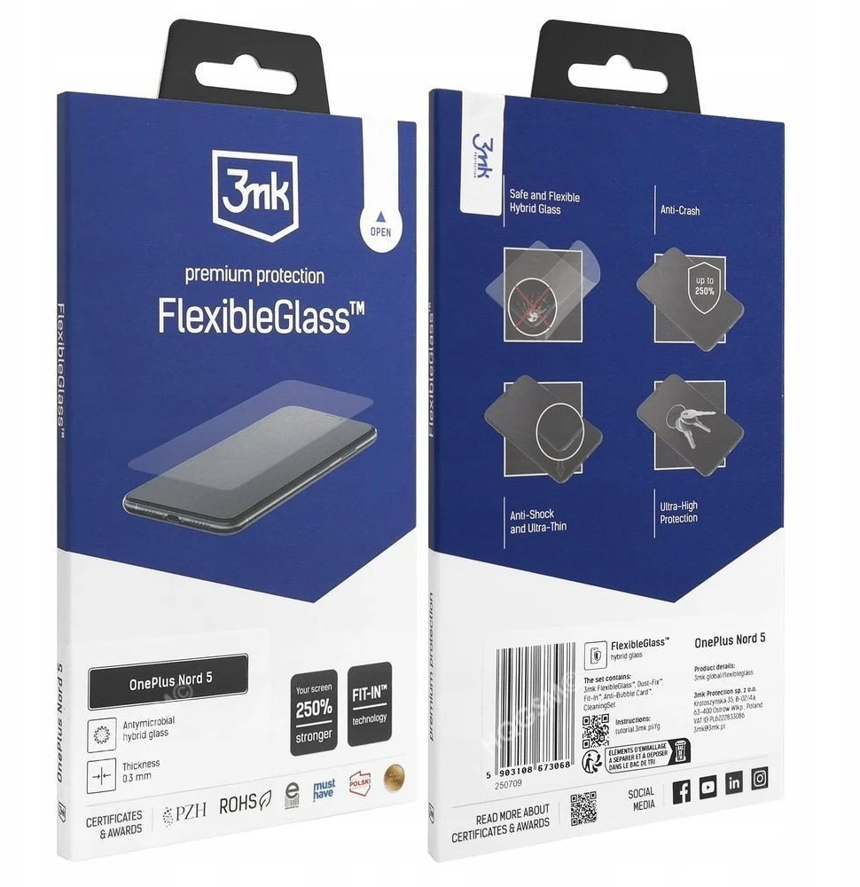 3Mk Protection „OnePlus Nord 5“ – 3 mk lankstus stiklas
