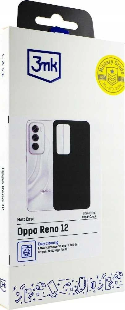 Nezatříděno 3MK Matt Dėklas Oppo Reno 12 juodos spalvos