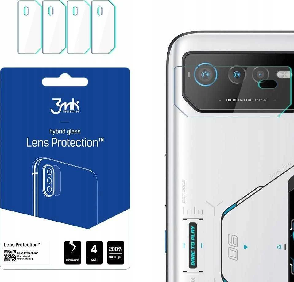 3Mk Protection 3mk Lens Protection™ hibridinės kameros stiklas, skirtas Asus ROG Phone 6 / 6 Pro / 6D / 6D Ultimate