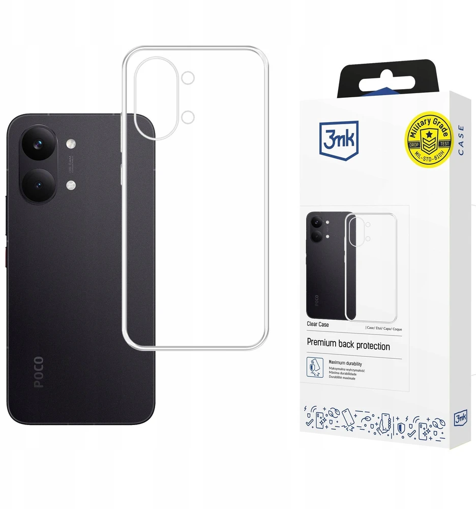 3Mk apsauga „Poco X8 Pro Max“ – 3mk skaidrus dėklas