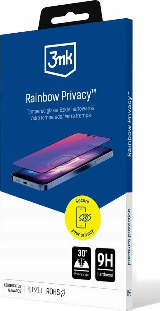 3mk Rainbow Privacy grūdintas stiklas skirtas Apple iPhone 16e