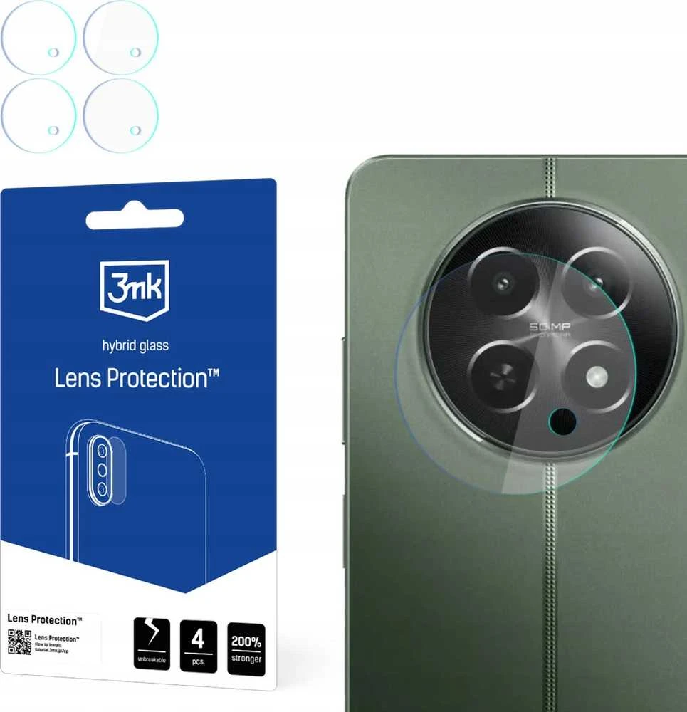 3mk Lens Protection™ hibridinis fotoaparato stiklas Realme 12x 5G