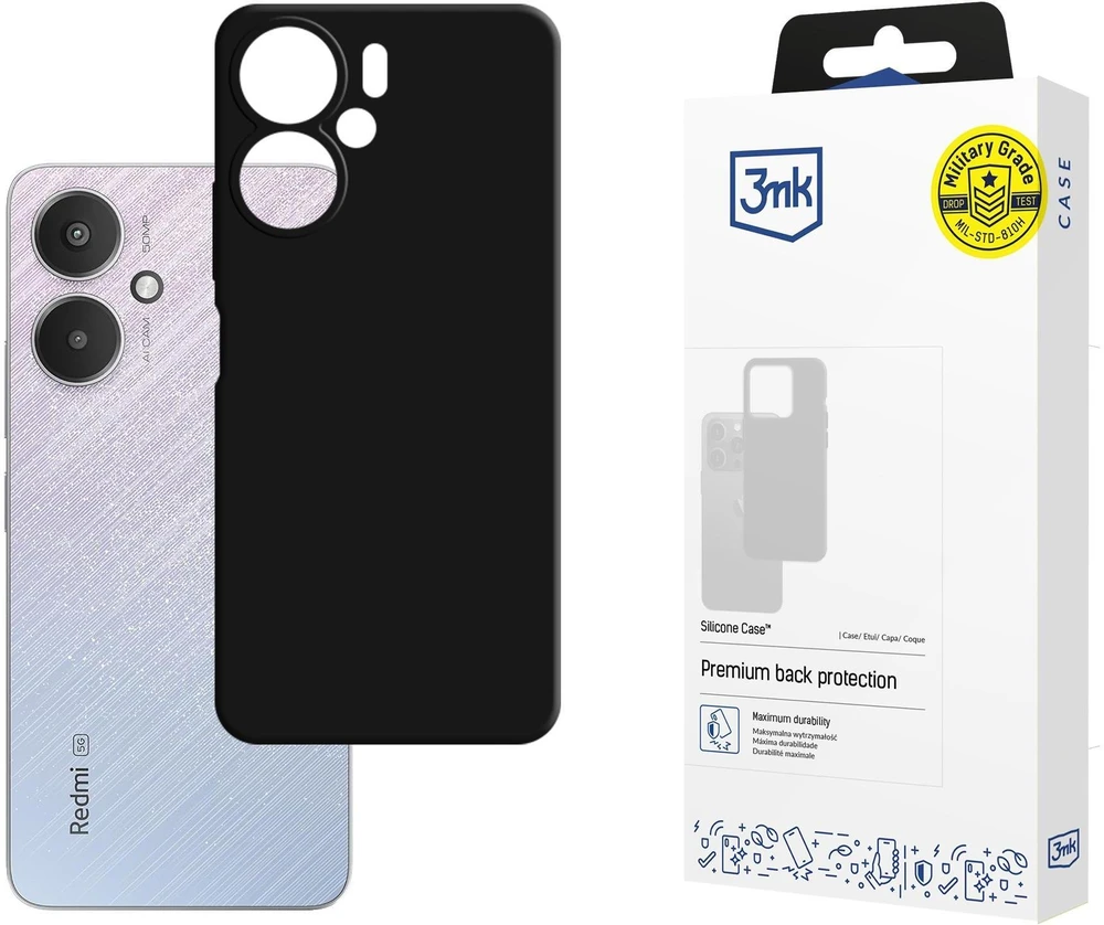 Nezatříděno 3Mk Protection Redmi 13C 5G - 3mk Silikoninis dėklas