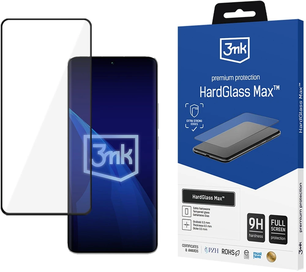 3Mk apsauga „Redmi Note 13 Pro+“ – 3mk HardGlass Max Juodas