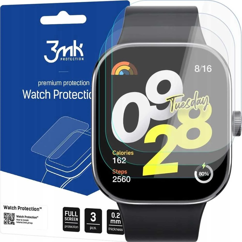 3mk Watch Protection™ hibridinis stiklas v. FlexibleGlass Lite Xiaomi Redmi Watch 4