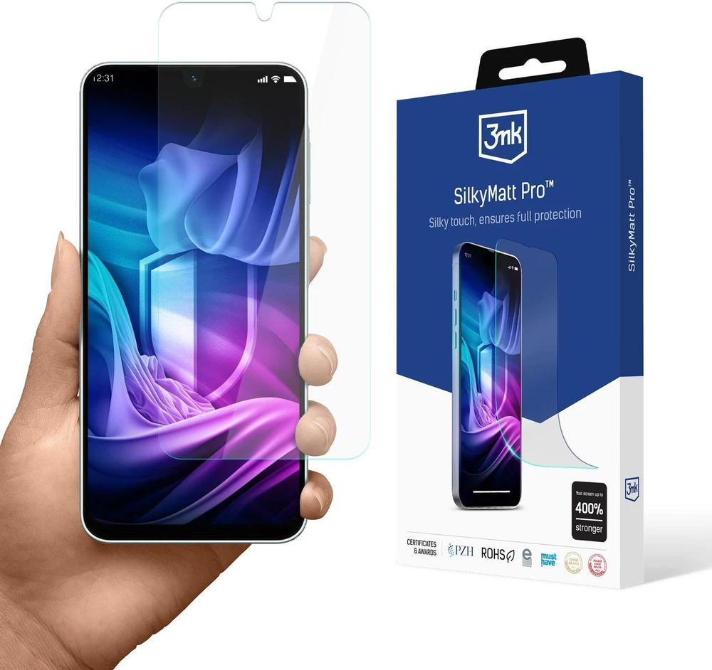 3MK Silky Matt Pro matinė ekrano apsauga, skirta Samsung Galaxy A27 5G.