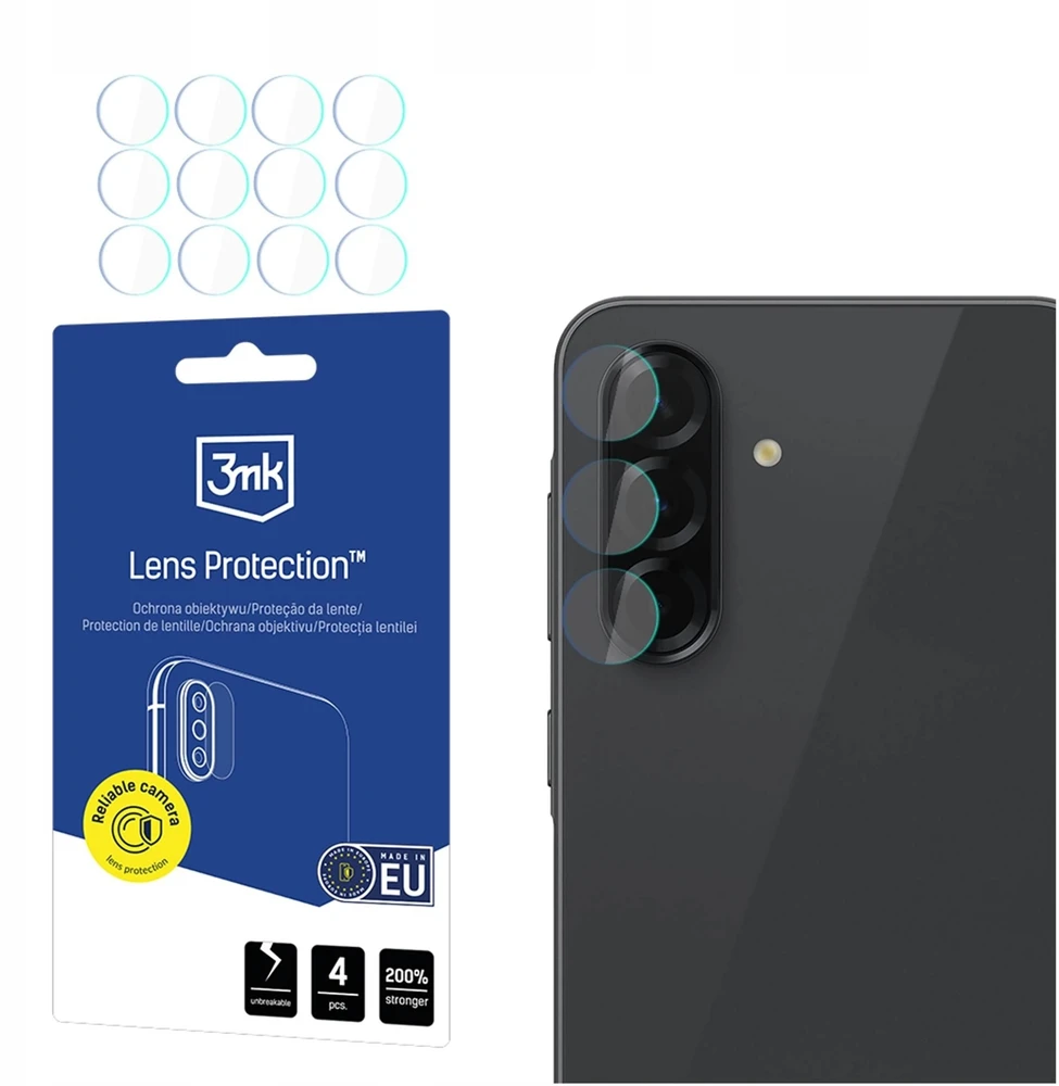 3mk objektyvo apsaugos hibridinis kameros objektyvo stiklas, skirtas „Samsung Galaxy A37 / A57“