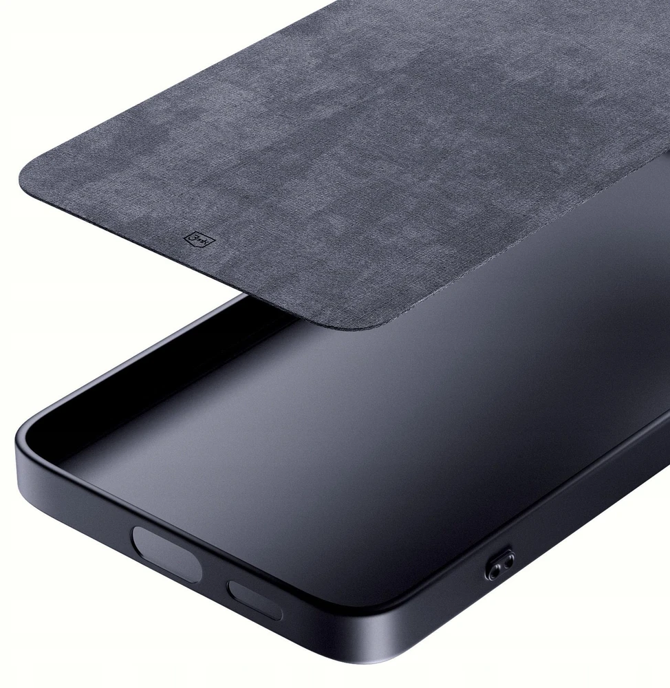 3mk matinis dėklas „Pro“, skirtas „Samsung Galaxy M16 5G“ - matinė juoda