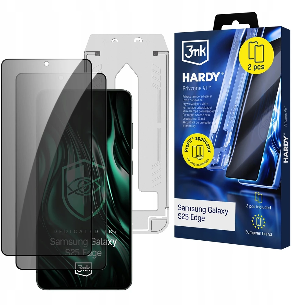 3mk Samsung Galaxy S25 Edge - Hardy Privzone 9H