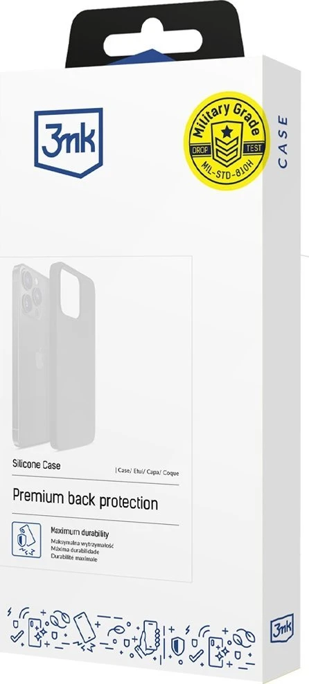 3MK silikoninis dėklas Apple iPhone 16 Plus 6.7" tamsiai mėlynas