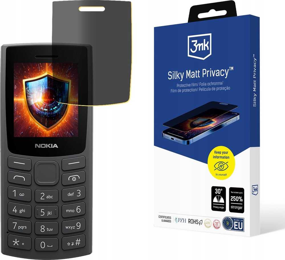 3Mk apsauga Nokia 105 (2023) - 3mk šilkinis matinis privatumas