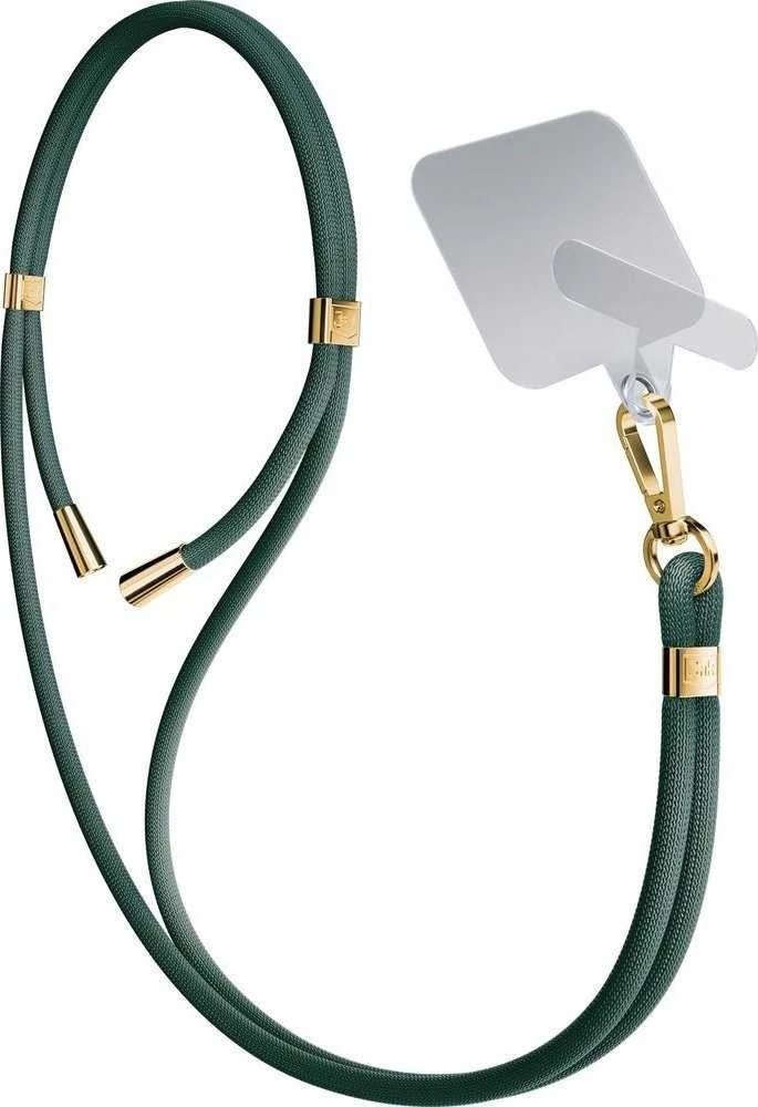 3MK EasyClip Dark Žalias (auksinis) Phone Lanyard