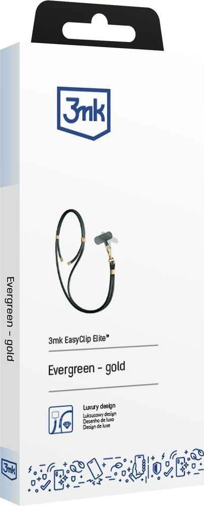 3MK EasyClip Elite Evergreen (auksinis) virvelė telefonui
