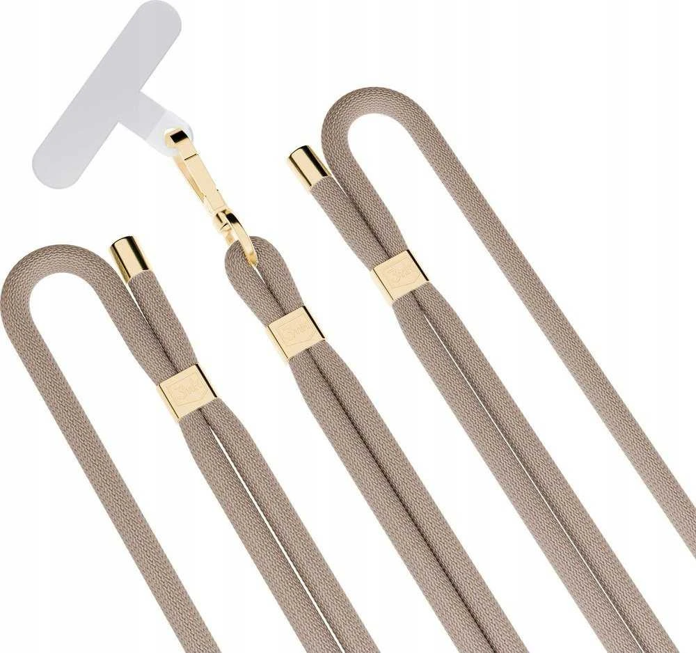 3MK EasyClip Elite pilkšvai pilkas (auksinis) telefono dirželis