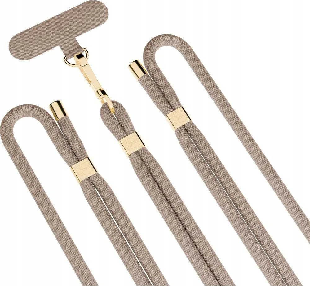 3MK EasyClip Elite pilkšvai pilkas (auksinis) telefono dirželis