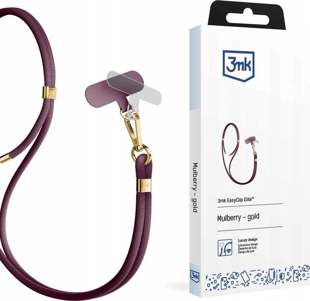 3MK EasyClip Elite Mulberry (auksinis) virvelė telefonui