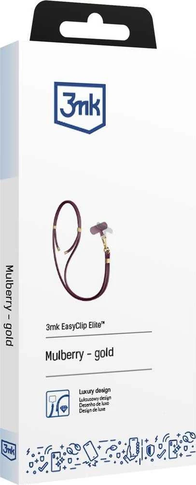 3MK EasyClip Elite Mulberry (auksinis) virvelė telefonui