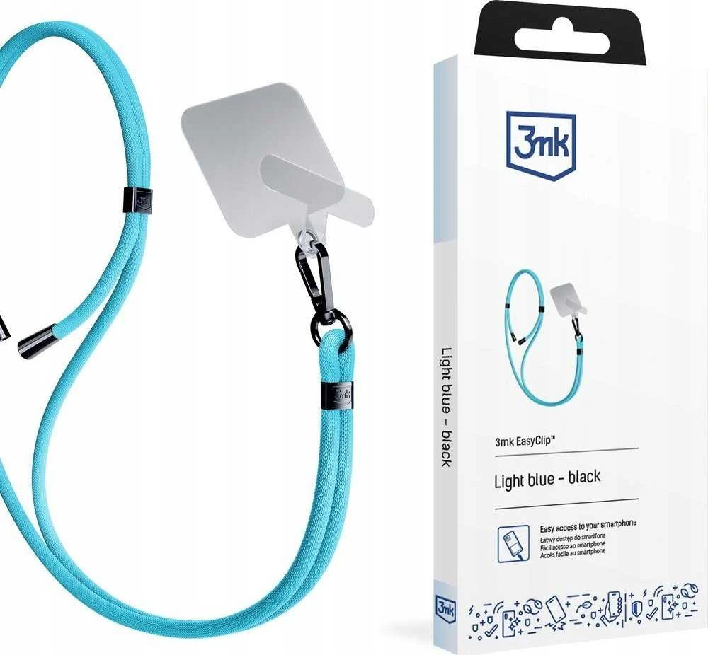 Išmanusis telefonas Lanyard 3mk EasyClip - dėklas telefonui mėlynos spalvos