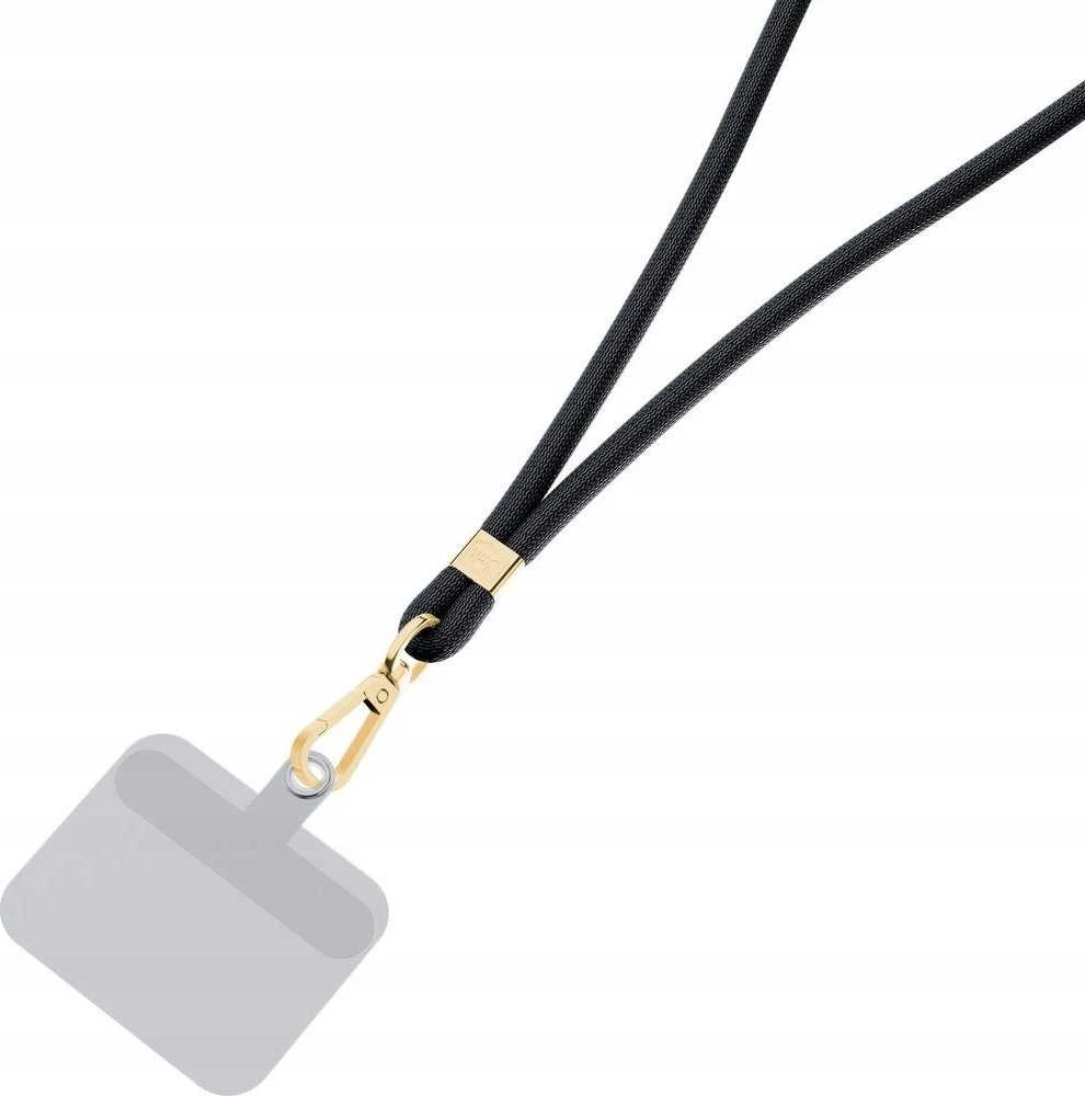 3MK EasyClip juodos spalvos (auksinis) virvelė telefonui