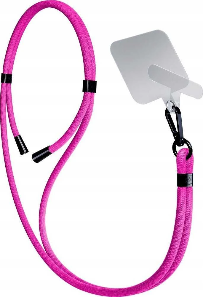 3MK EasyClip Rožinė (juodos spalvos) virvelė telefonui