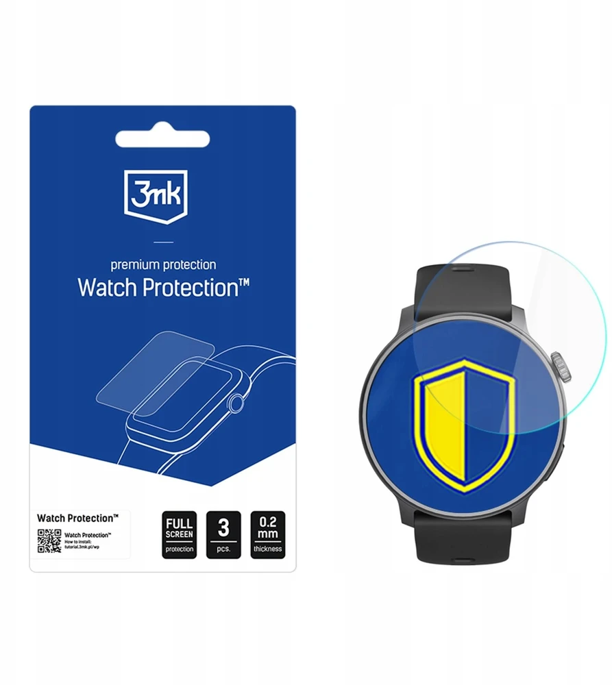 3Mk Protection 3mk Watch Protection ARC Išmanusis laikrodis Screen Protector Film for STELIO Activ AI GPS 46mm