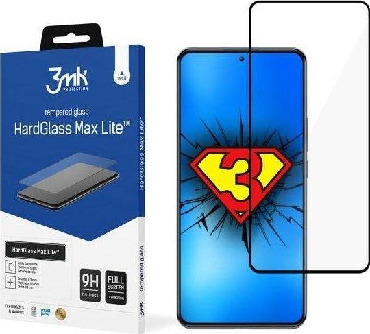 LCD apsauginis stikliukas 3mk Hard Glass Max Lite Xiaomi 12T Pro juodas