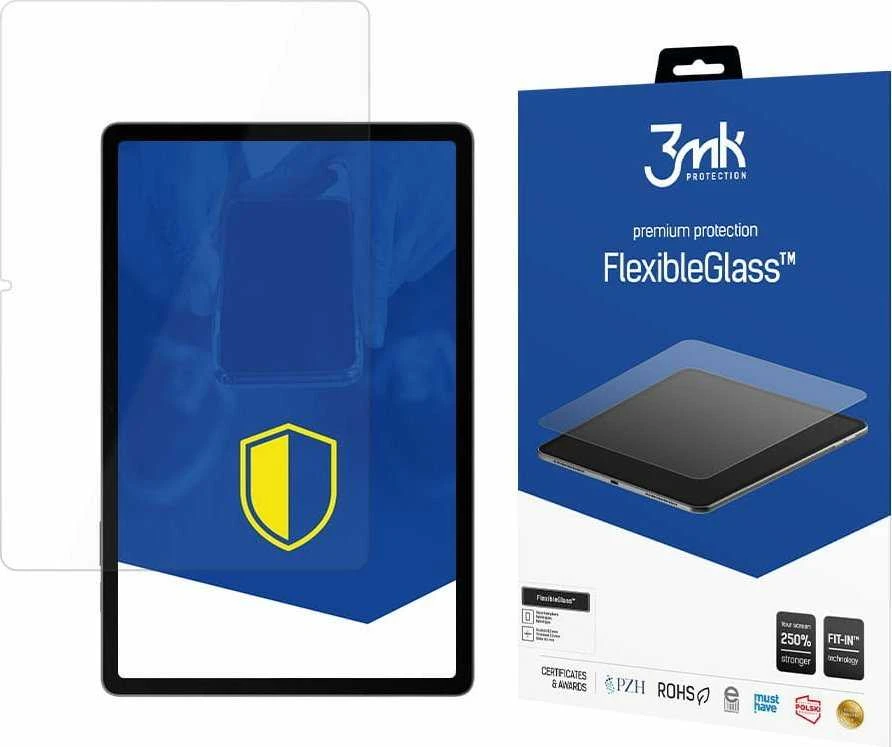 Hibridinis stiklas Samsung Galaxy TAB S9+ FE 12.4 3mk lankstus stiklas, hibridinė plėvelė skaidri