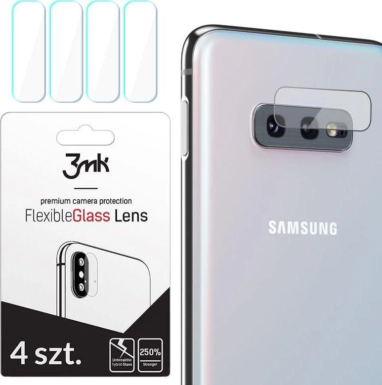 HYBRID GLASS 3MK FLEXIBLE GLASS LENS SAMSUNG GALAXY S10E FOR CAMERA 4 PCS.