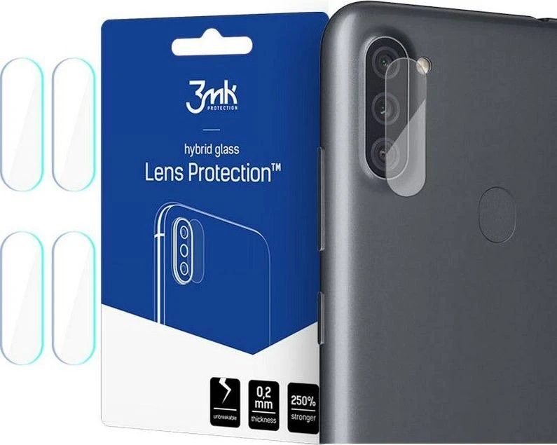 HYBRID GLASS 3MK FLEXIBLE GLASS LENSSAMSUNG GALAXY M11 FOR CAMERA 4 PCS.
