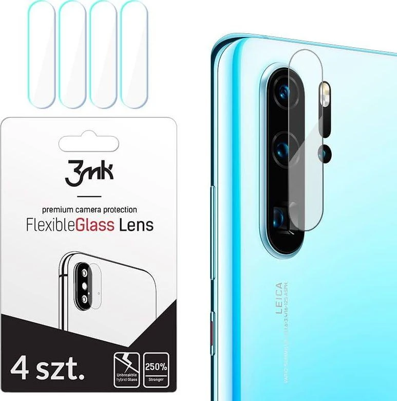 LCD apsauginė plėvelė kamerai 3MK Flexible Glass Lens Huawei P30 Pro