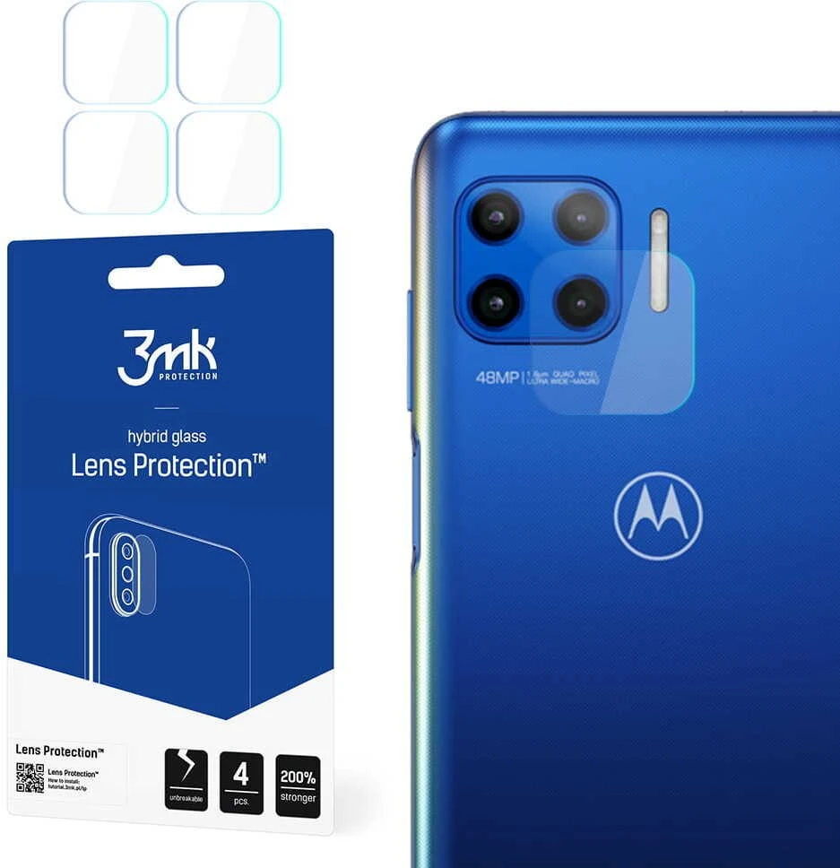 HYBRID GLASS 3MK FLEXIBLE GLASS LENS MOTOROLA MOTO G 5G PLUS FOR CAMERA 4 PCS.