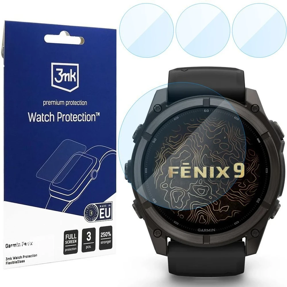 Szkło hybrydowe 3MK FlexibleGlass Watch do Garmin Fenix 9 51mm