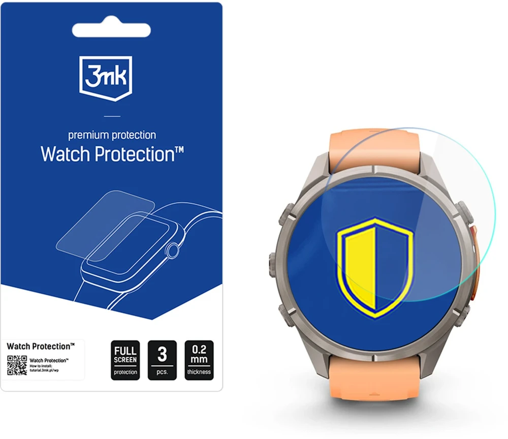 Szkło hybrydowe 3MK FlexibleGlass Watch do Garmin Fenix 9 Pro 43mm