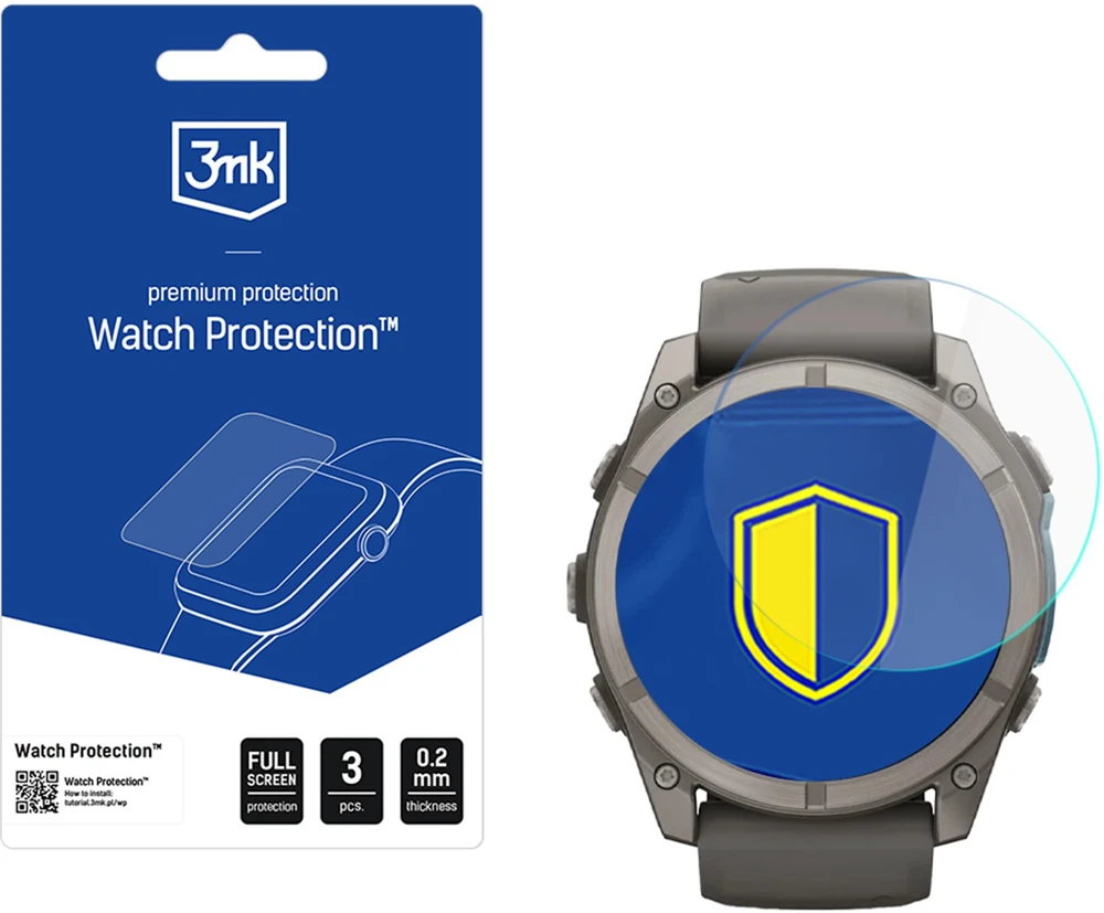 Szkło hybrydowe 3MK FlexibleGlass Watch do Garmin Fenix 9 51mm