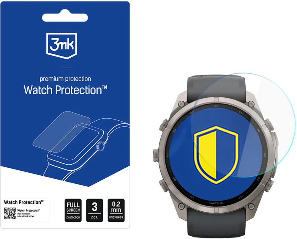 Hibridinis stiklas 3MK FlexibleGlass Watch skirtas Garmin Fenix 9 Pro 51mm