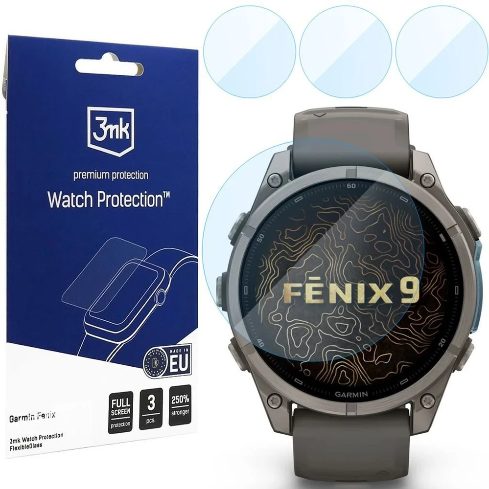 Szkło hybrydowe 3MK FlexibleGlass Watch do Garmin Fenix 9 47mm